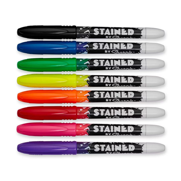 Sharpie Stained Fabric Markers Brush Tip – Set of 8