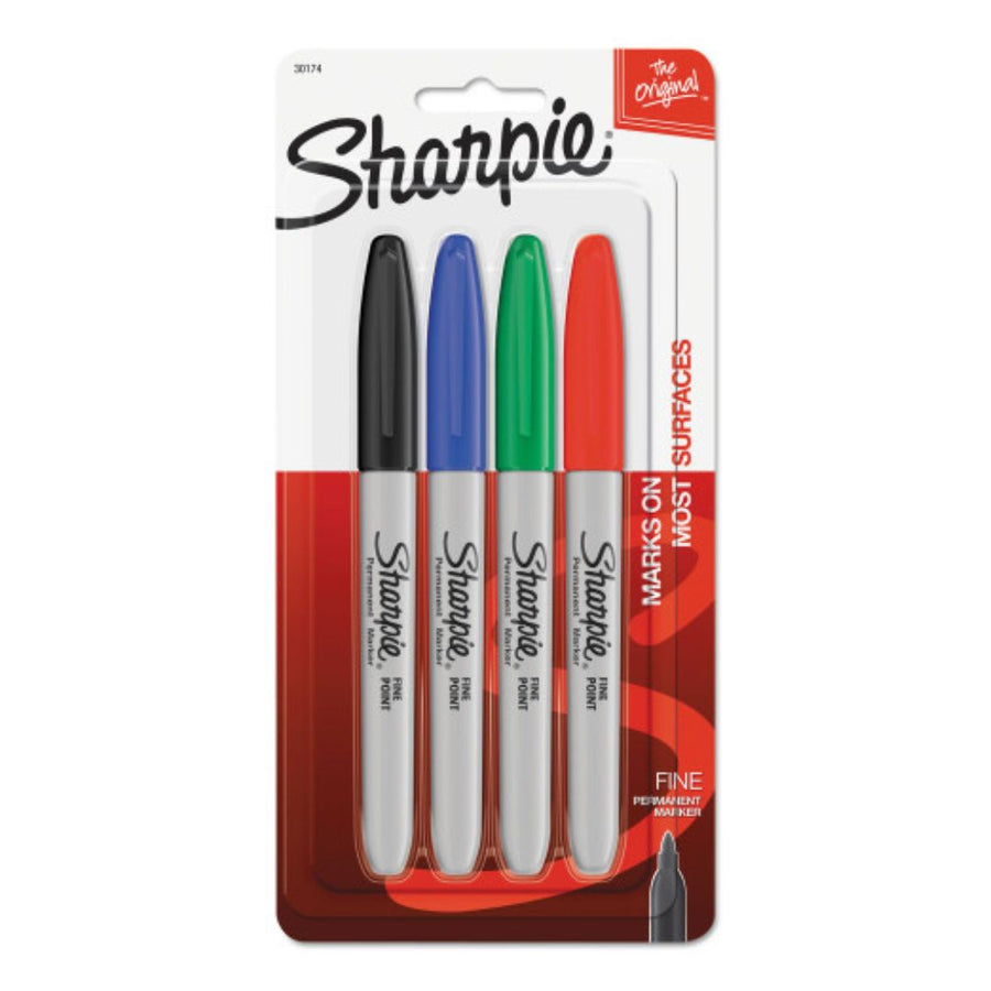 Sharpie Fine Tip Permanent Marker – Set of 4