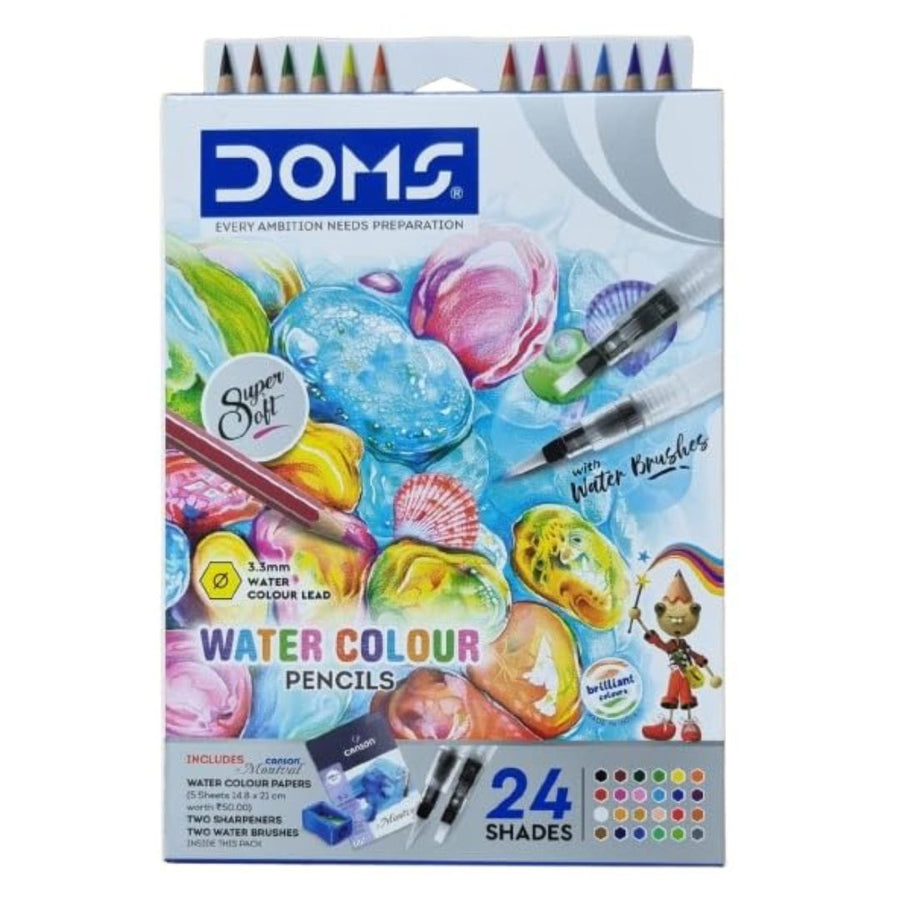 DOMS Water Colour Pencils – 24 Shades