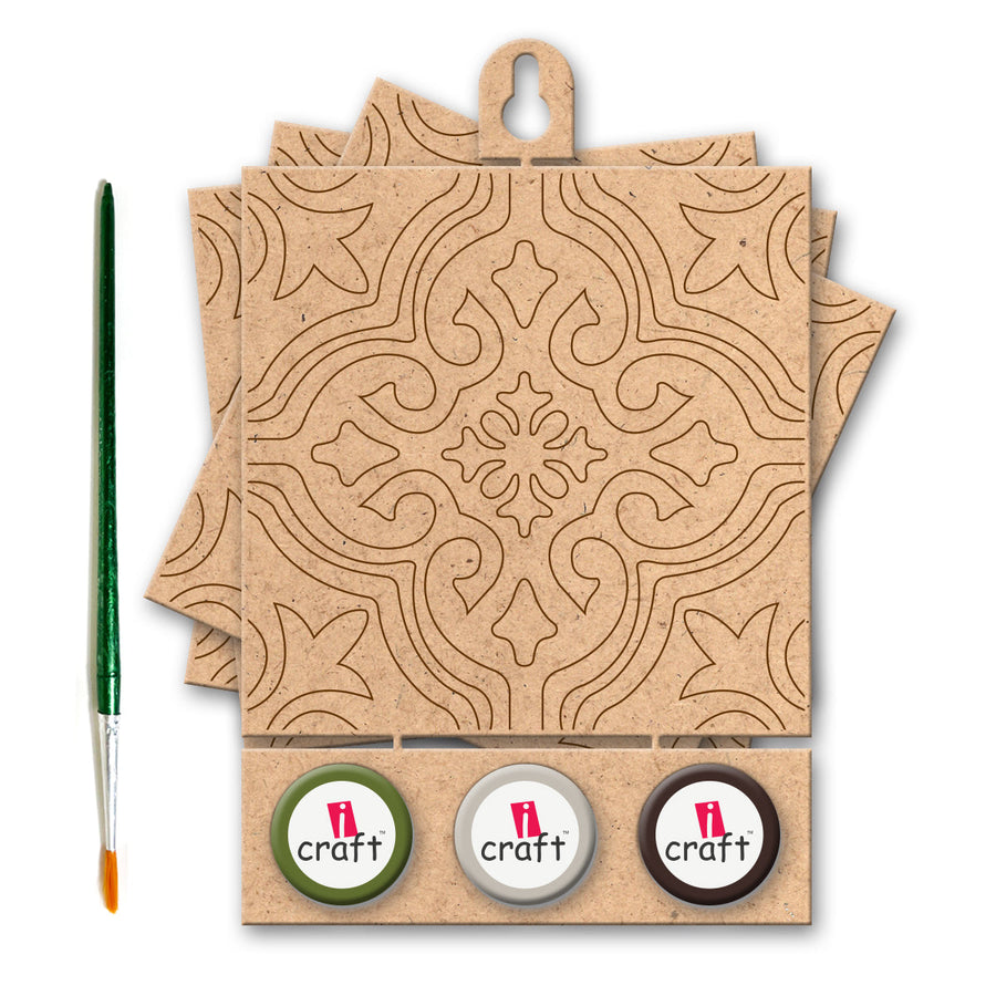 iCraft DIY Moroccan Tile Art Kit – Home Decor Activity Set