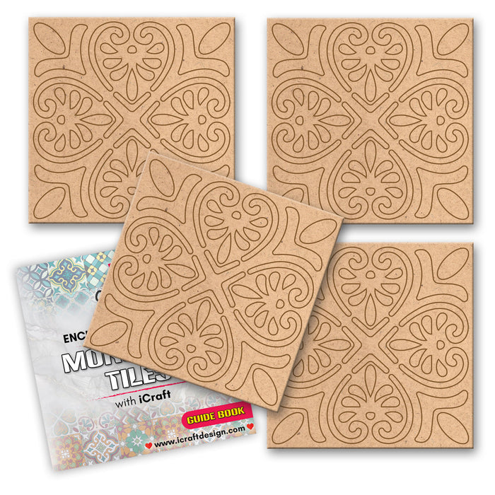 iCraft DIY Moroccan Tile Art Kit – Exotic Home Decor Craft Set
