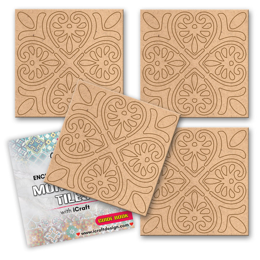 iCraft DIY Moroccan Tile Art Kit – Exotic Home Decor Craft Set
