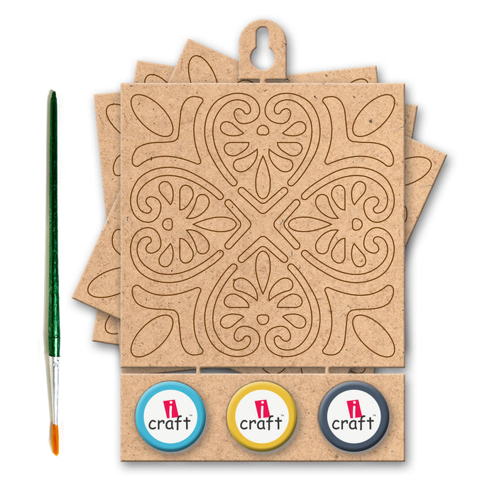 iCraft DIY Moroccan Tile Art Kit – Exotic Home Decor Craft Set