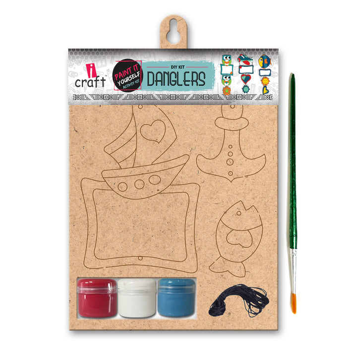 iCraft DIY Sea World Danglers Kit | Kids Home Decor Craft Set