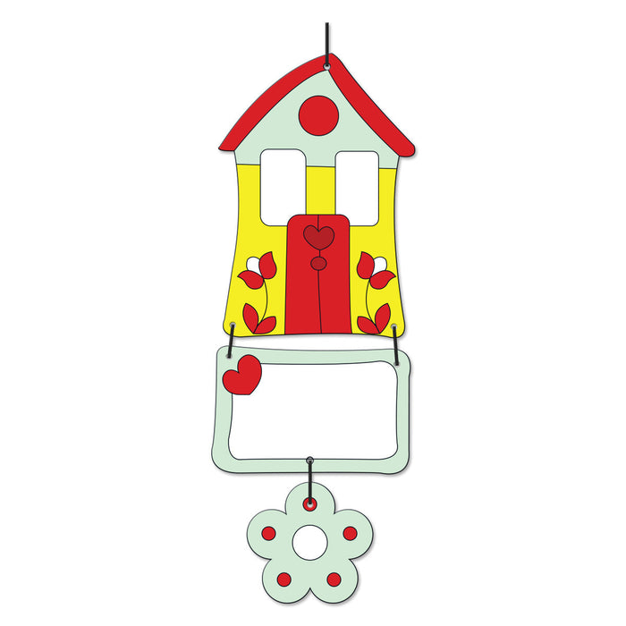iCraft DIY House Danglers Kit | Paint & Create Hanging Decor for Kids