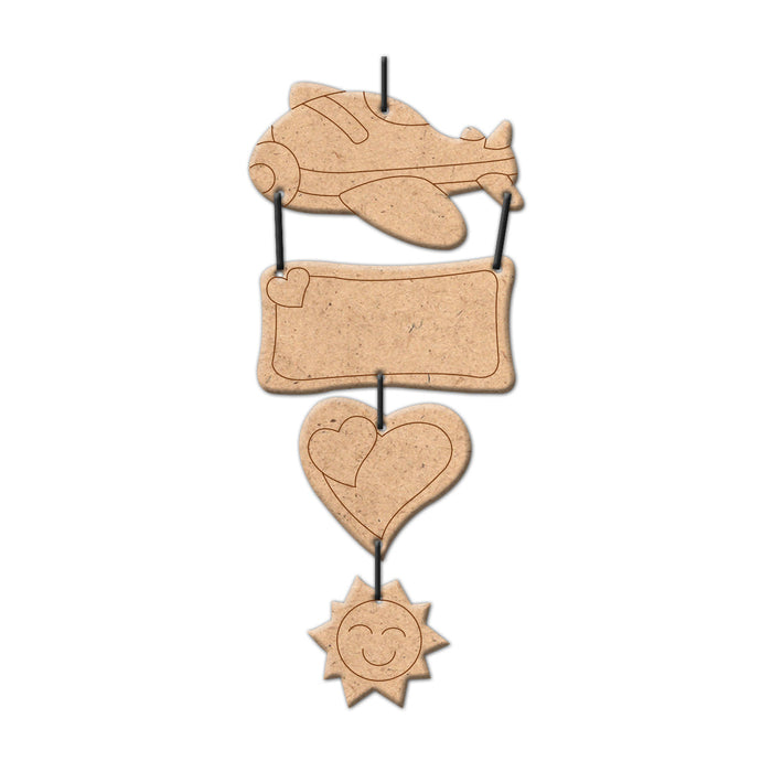 iCraft DIY Airplane Dangler Kit | Home Decor Craft Set