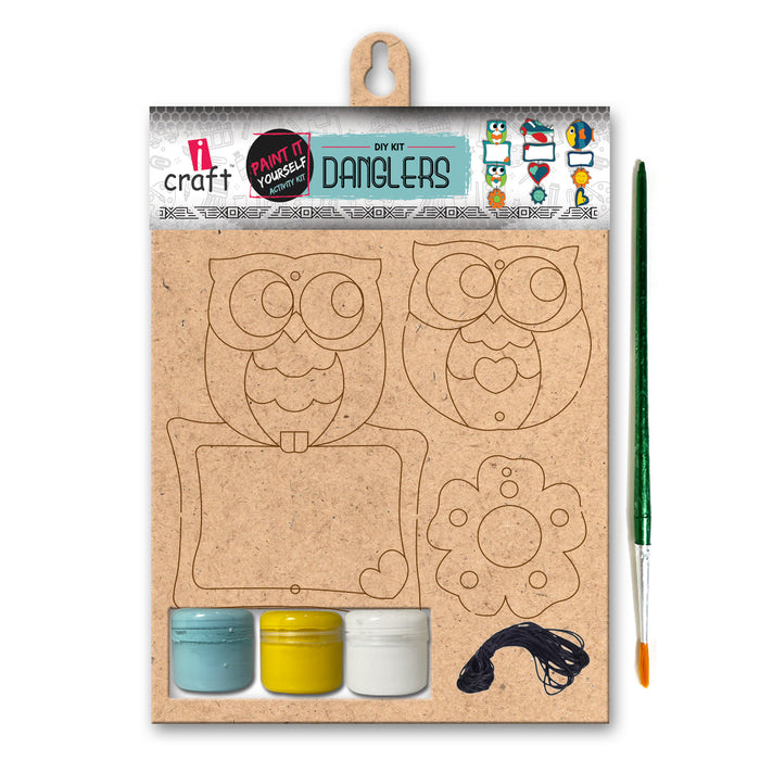 iCraft DIY Owl Dangler Kit | Home Decor Craft Set for Kids