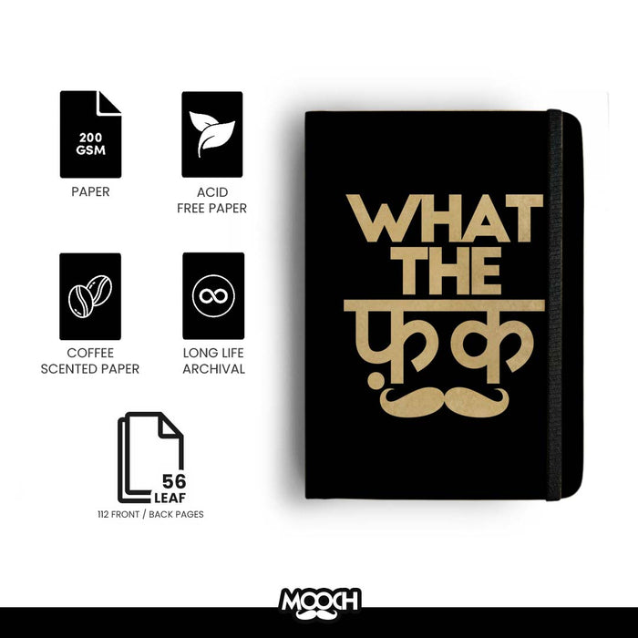 MOOCH – What The Fuck A5 Diary | Buff Cartridge | Coffee-Scented | 120 GSM