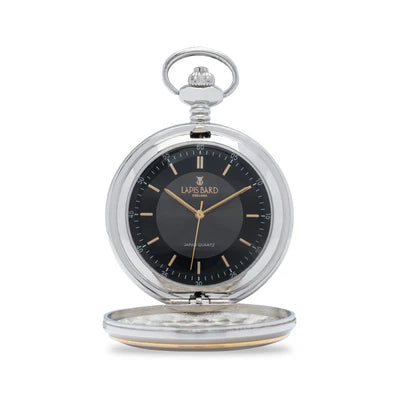 Lapis Bard Contemporary Rollerball Pen with Timekeeper – Luxury Black & Gold Gift Set