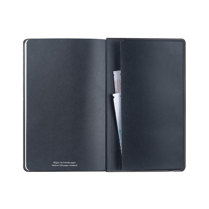 Sheaffer Medium Notebook – Ruled, Black | 90 GSM Hard Cover
