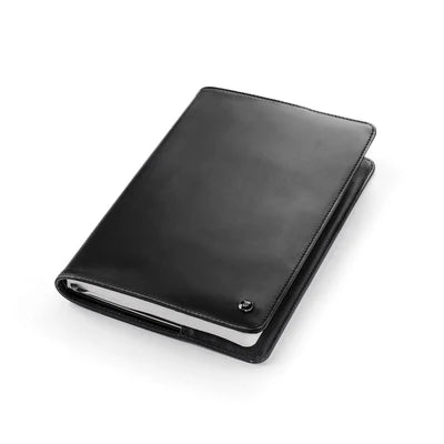 Lapis Bard Contemporary Ballpoint Pen with Mayfair Leather Notebook Jacket Gift Set