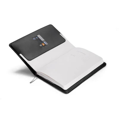 Lapis Bard Contemporary Ballpoint Pen with Mayfair Leather Notebook Jacket Gift Set