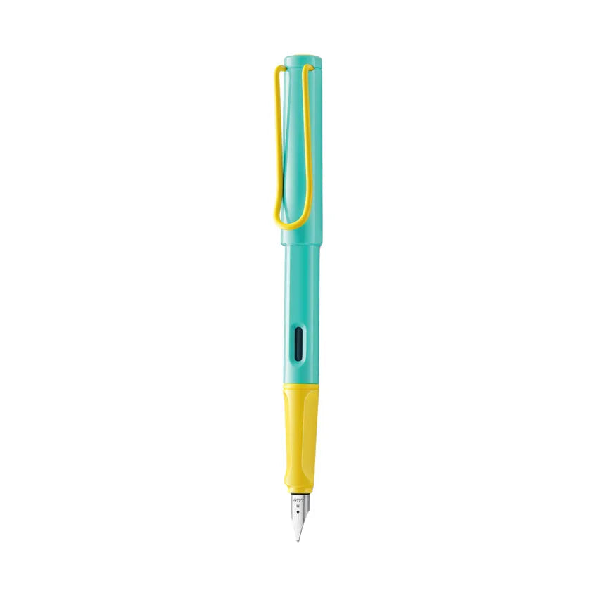 lamy-0E9-safari-fountain-pen-pina-colada-(EF)-front-view