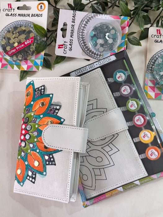 iCraft DIY Canvas Clutch – Mandala Design