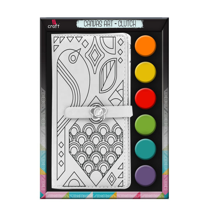 iCraft DIY Canvas Clutch - Bird Design