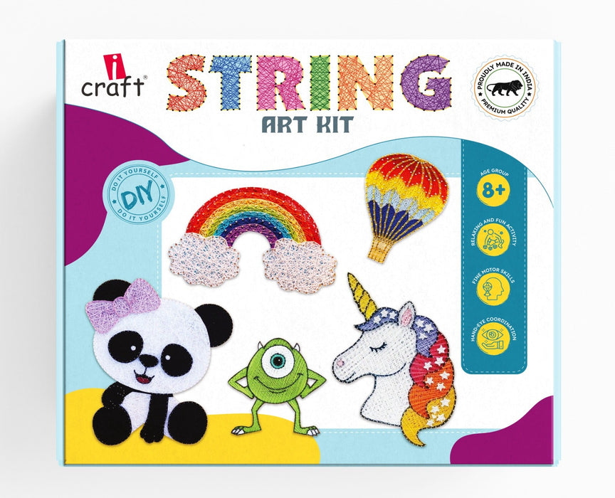 iCraft DIY String Art Kit for Kids & Adults
