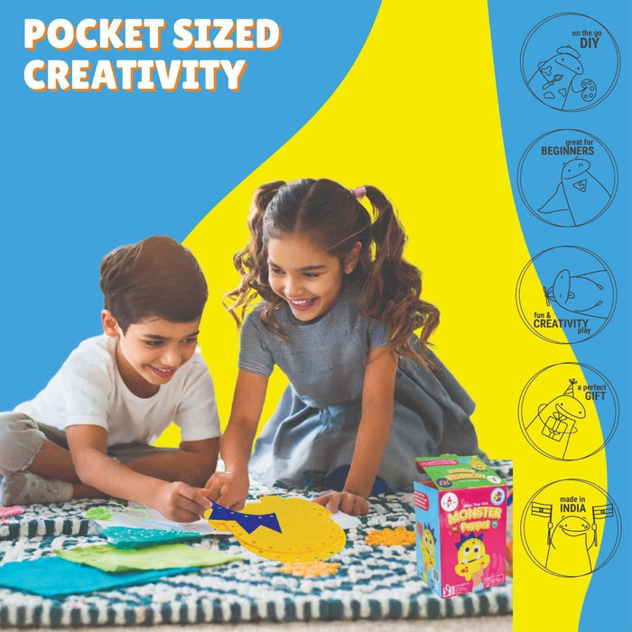 Kalakaram - Mini Pom Pom Craft Kit | DIY Fun & Fuzzy Art Set