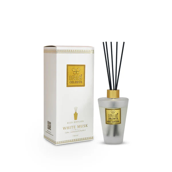 IRIS Celeste Reed Diffuser Set – White Musk
