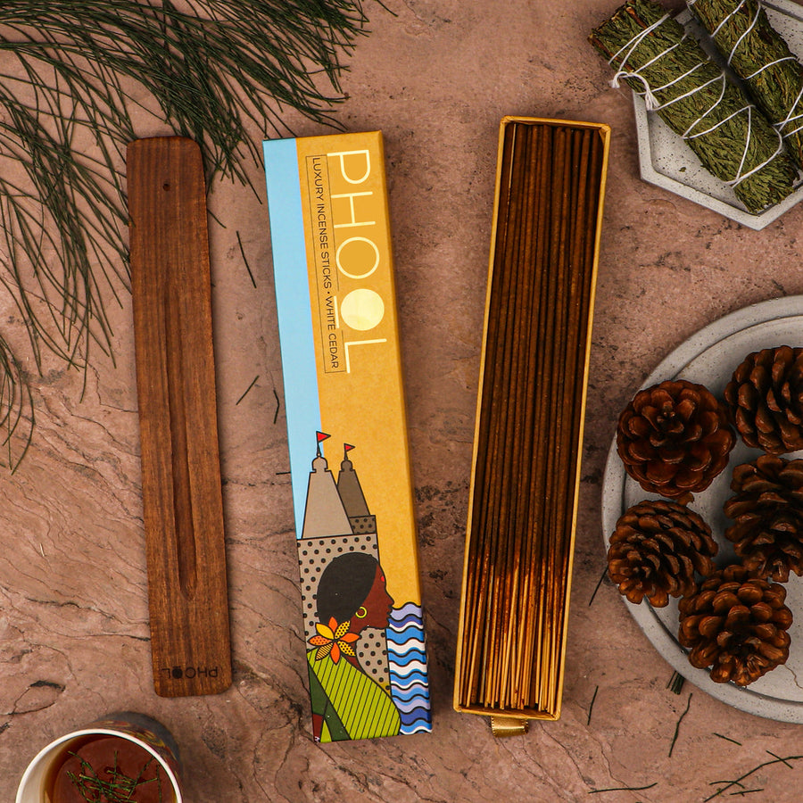 PHOOL - Natural Incense Sticks - White Cedar