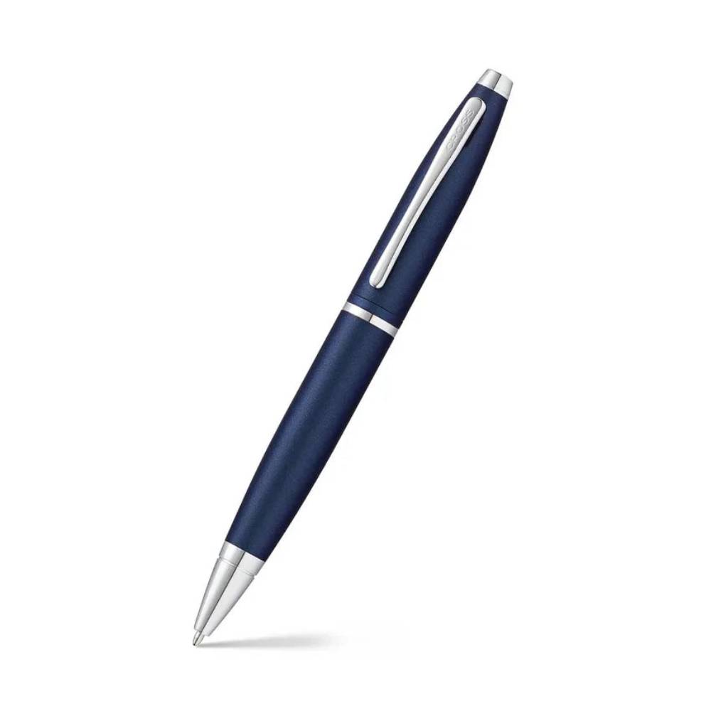 Cross AT0112-18 Calais Matte Metallic Ballpoint Pen Midnight Blue with ...
