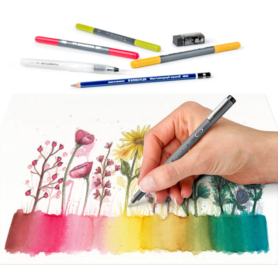 Staedtler - Floral Watercolour Set - 12 Pcs