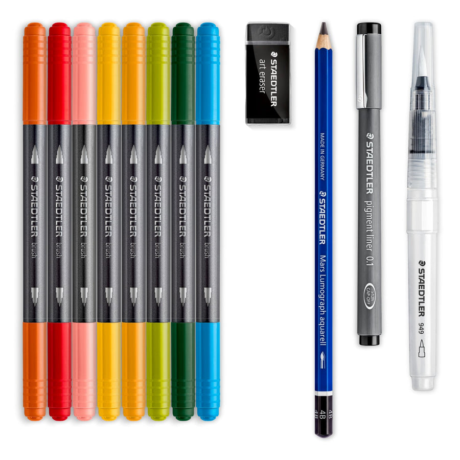 Staedtler - Floral Watercolour Set - 12 Pcs