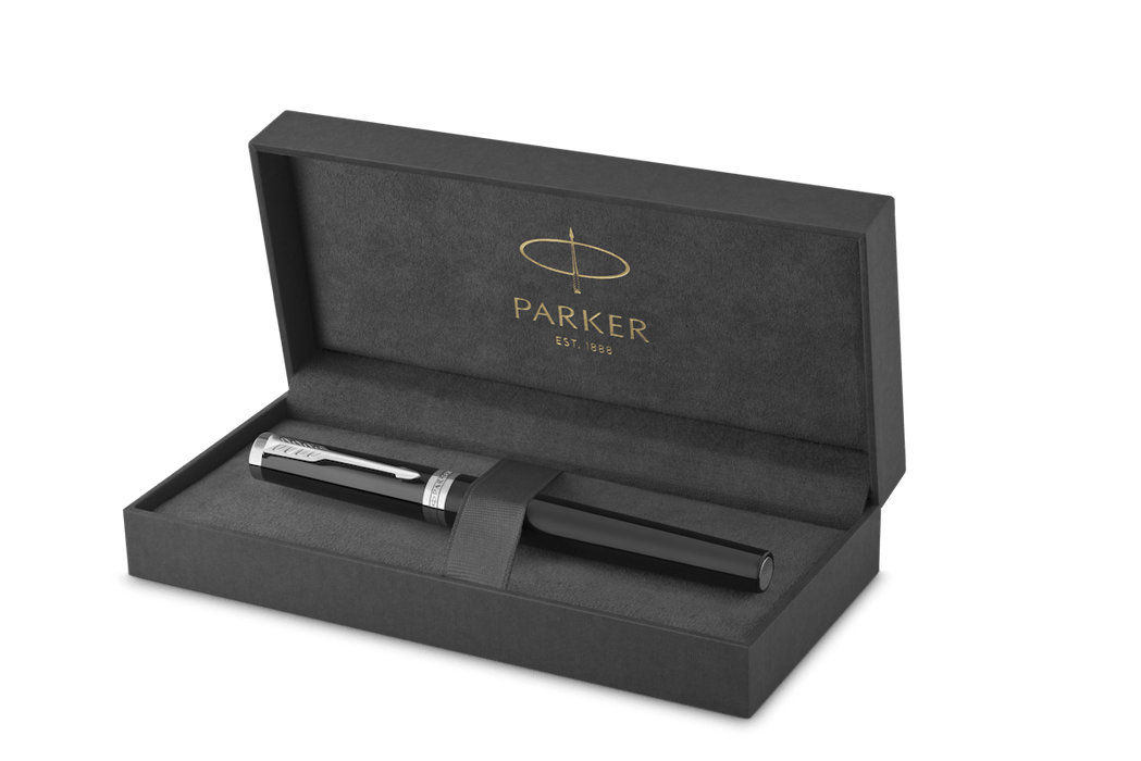 Parker Ingenuity Rollerball Pen – Black with Chrome Trim