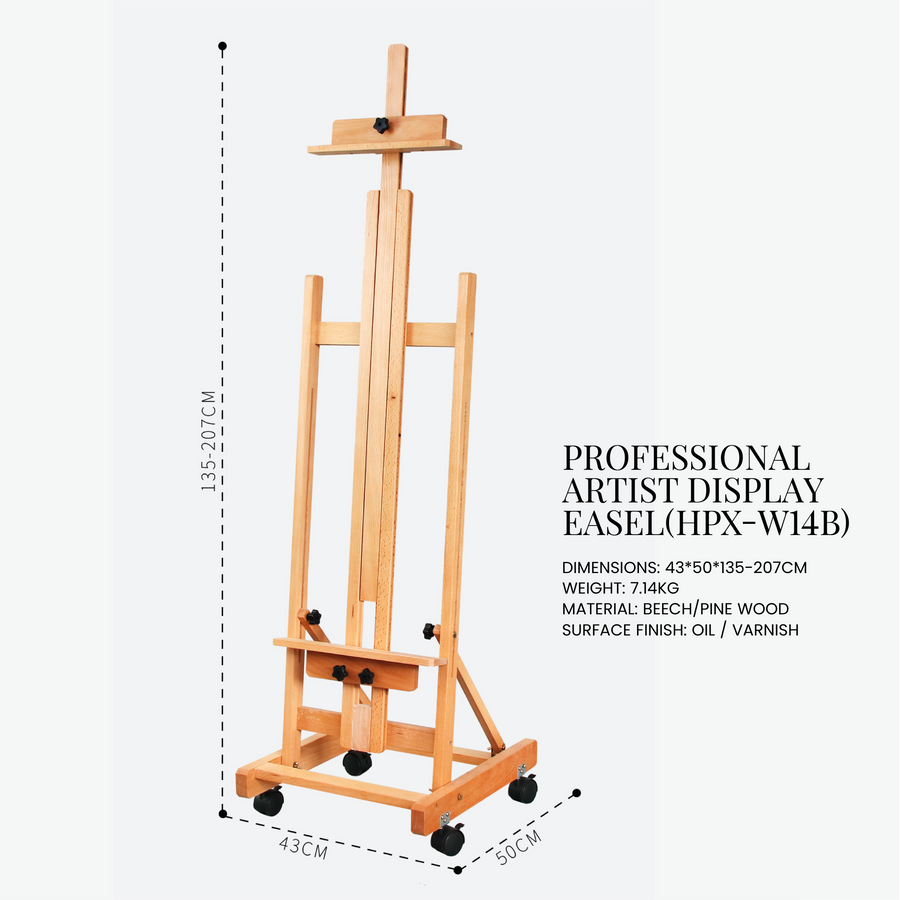 Professional Artist Display Easel (HPX-W14B)