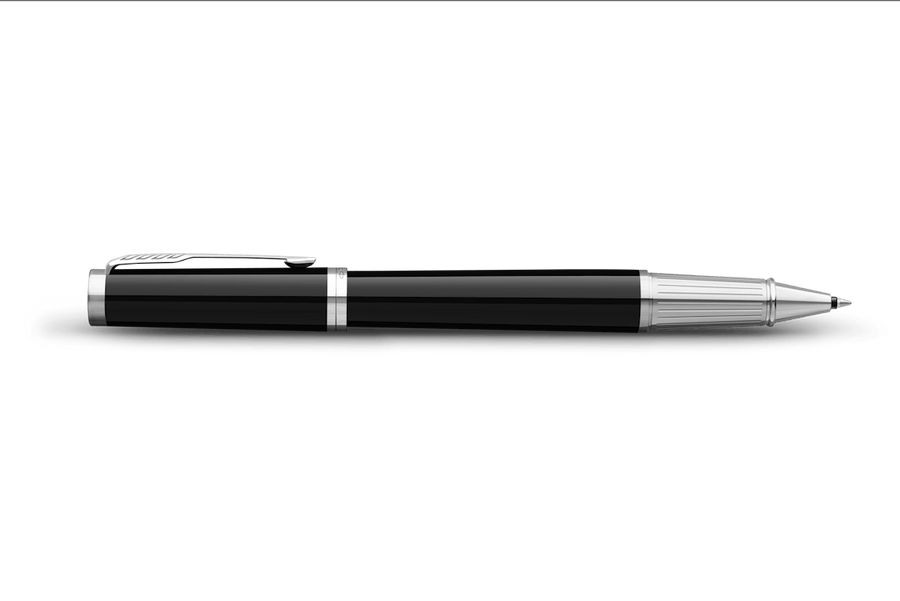 Parker Ingenuity Rollerball Pen – Black with Chrome Trim