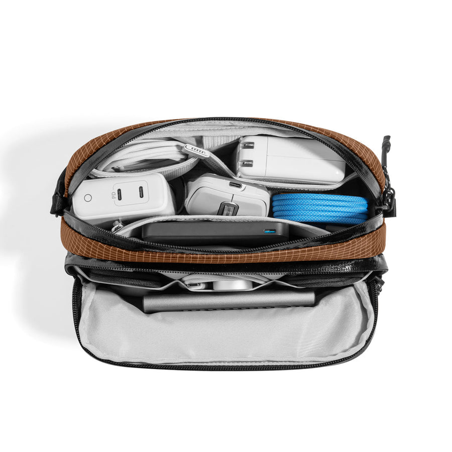 Tomtoc Light-T12 Pro Electronic Accessory Pouch 1.8L – Brown