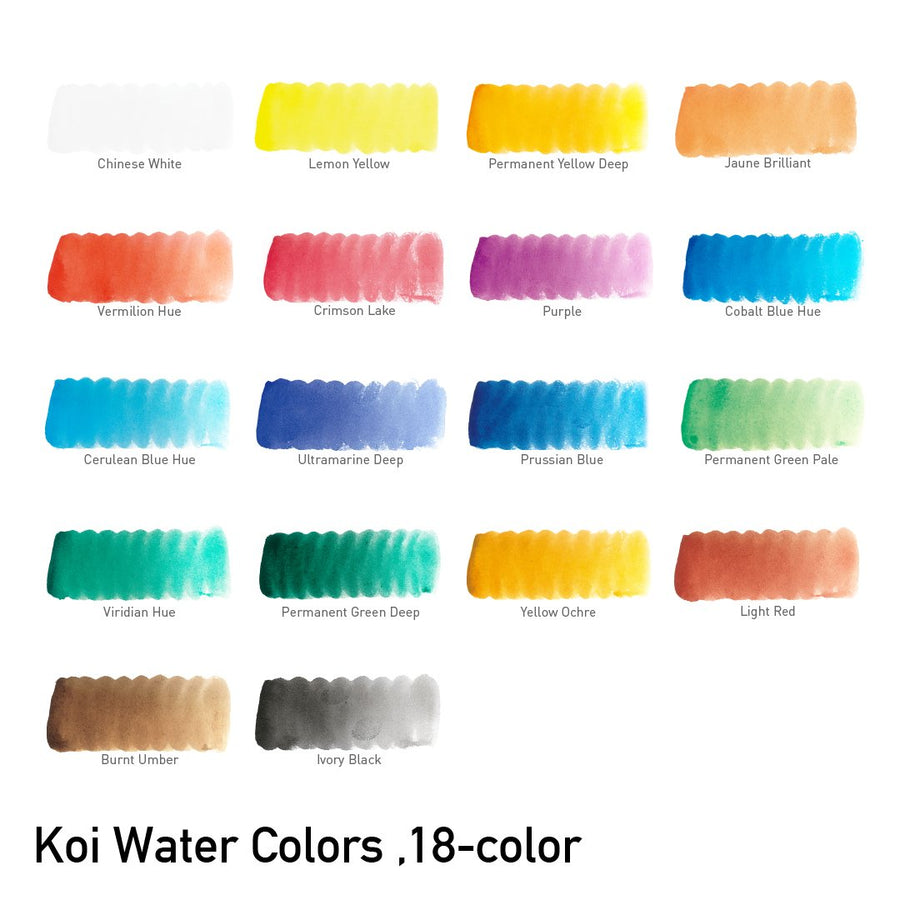 Sakura Koi Watercolor Pocket Field Sketch Box Set of - 18