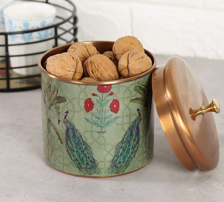 India Circus – Birds of the Tropics Steel Storage Jar