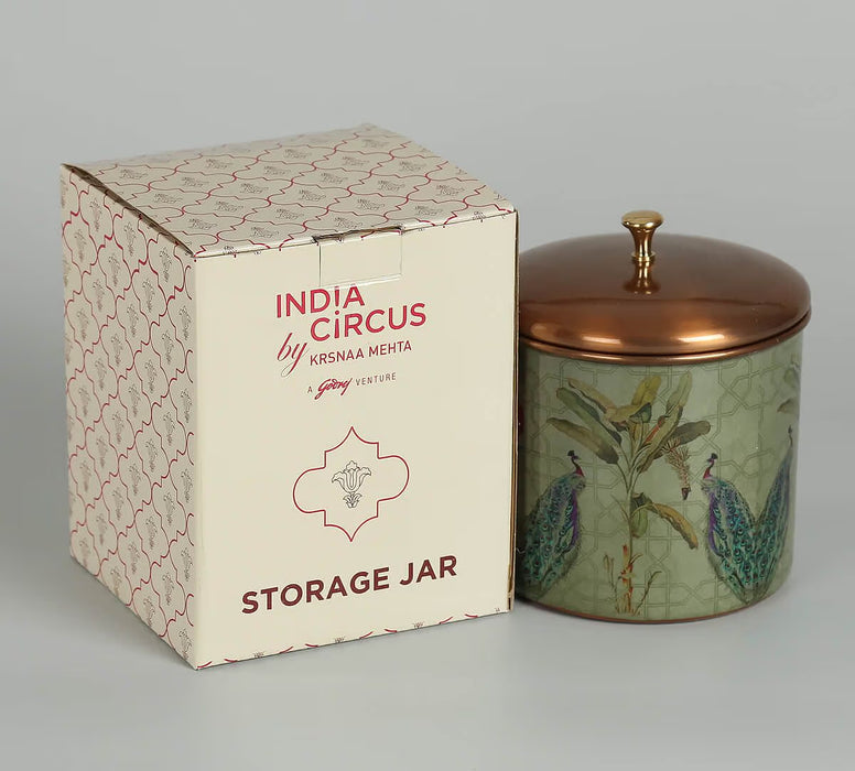 India Circus – Birds of the Tropics Steel Storage Jar
