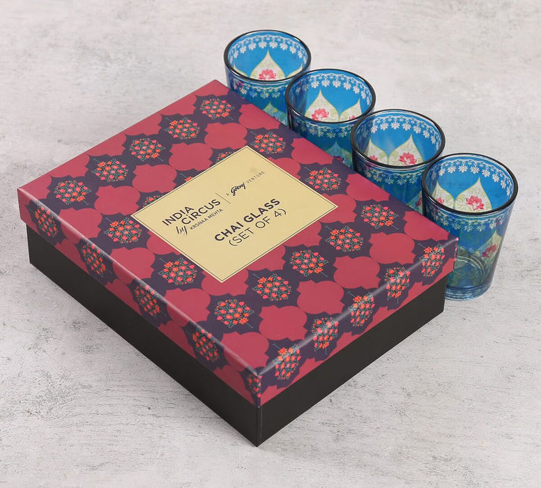 India Circus – Beryl Fir Chai Glass Set of 4