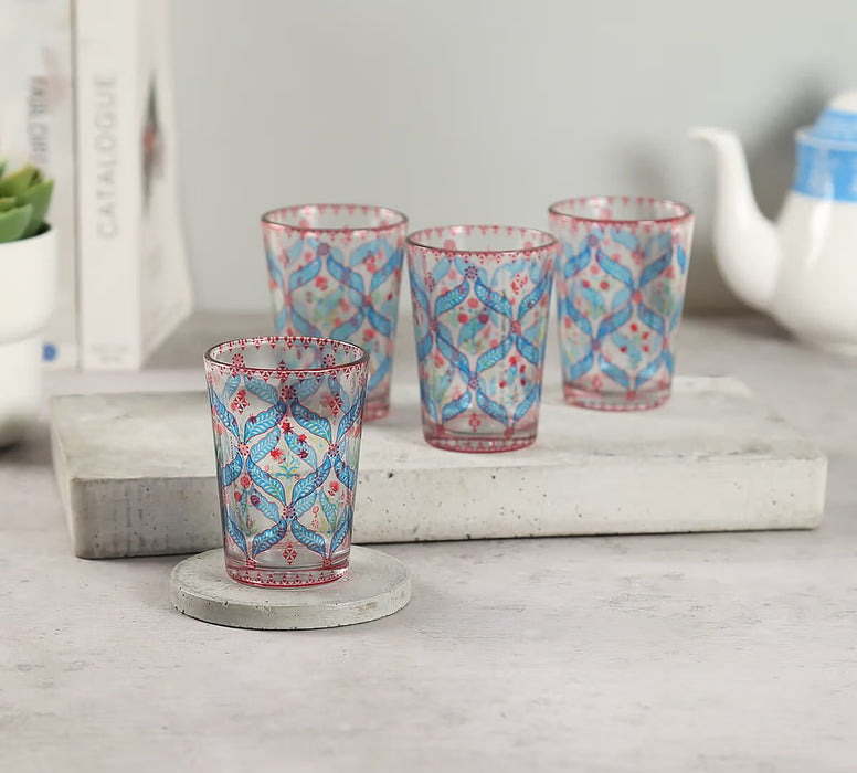 India Circus – Blooming Dahlia Chai Glass Set of 4