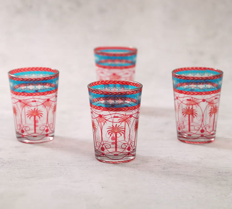 India Circus – Blushed Palmeria Chai Glass Set of 4