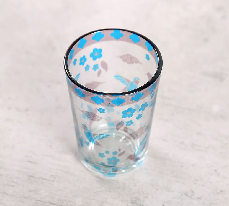 India Circus – Grey Flock of Birds Chai Glass Set of 4
