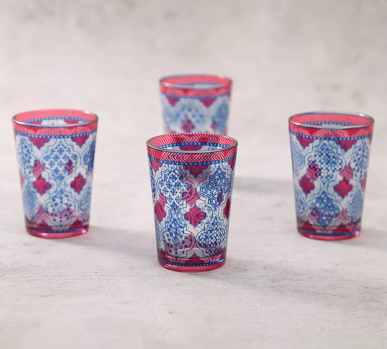 India Circus – Mughal Jhali Chai Glass Set of 4