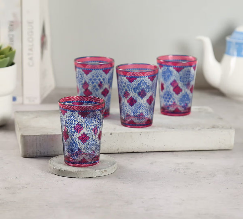 India Circus – Mughal Jhali Chai Glass Set of 4