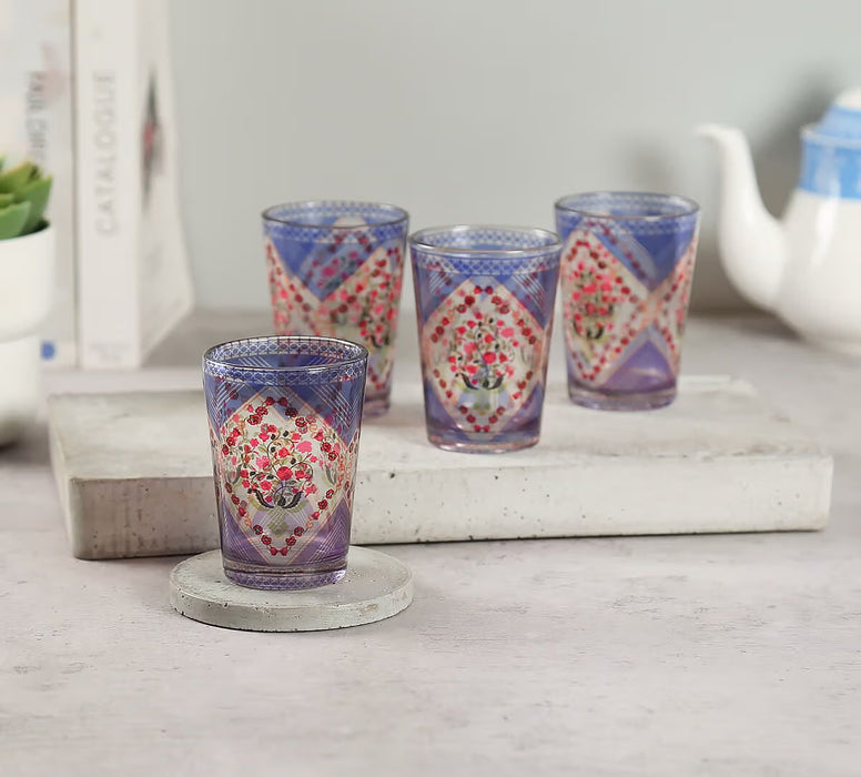 India Circus – Spring Bloom Chai Glass Set of 4