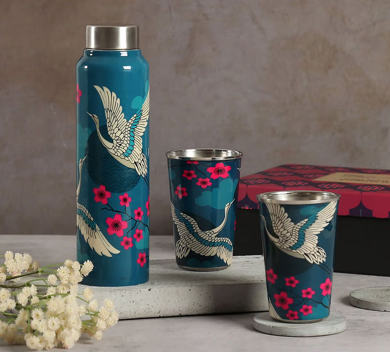 India Circus – Aerial Moments Bottle and Tumbler Set