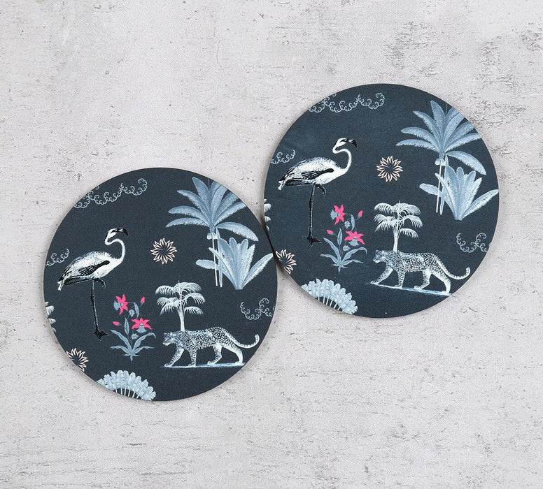 India Circus – Animalia Creations Ceramic Mugs & Coasters Combo Set of 2