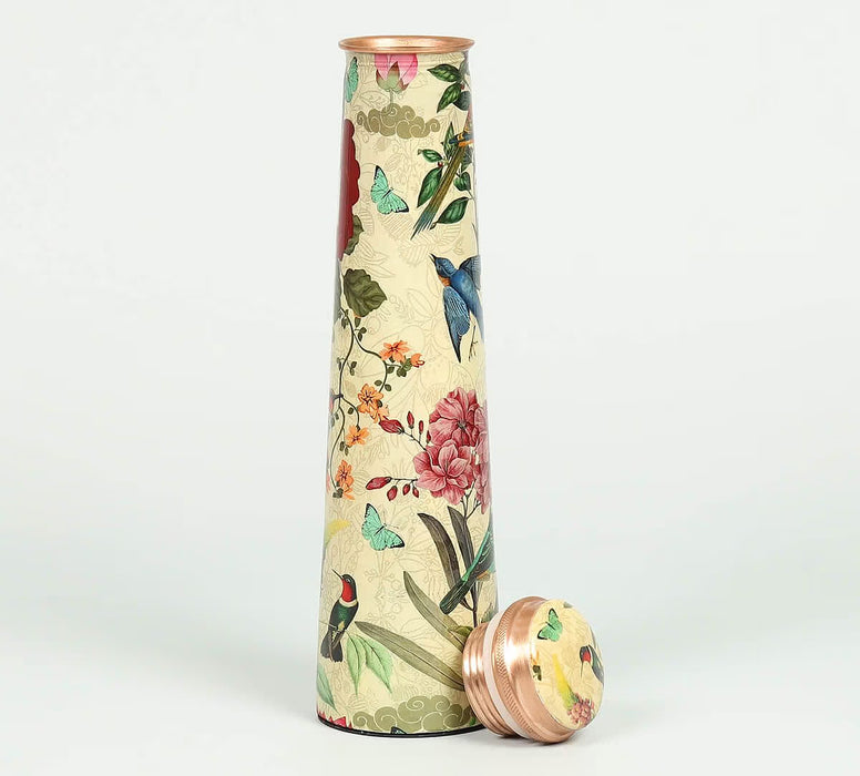 India Circus – Bird Land Tapered Copper Bottle – 800 mL