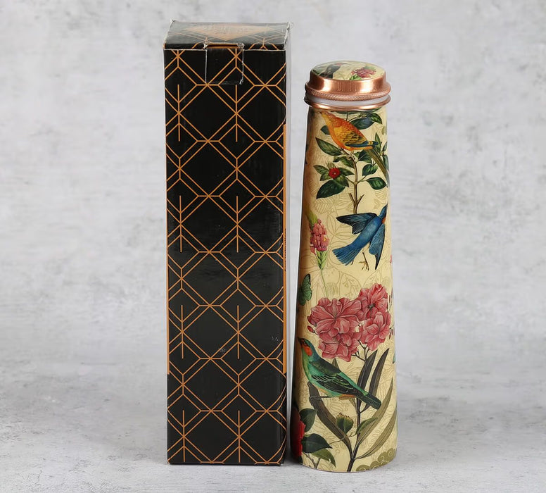 India Circus – Bird Land Tapered Copper Bottle – 800 mL
