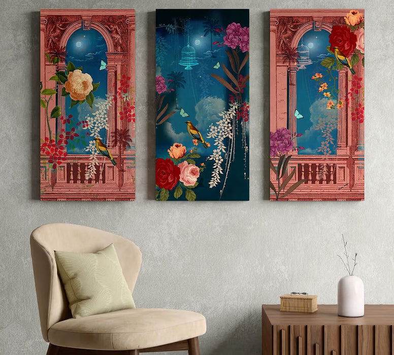 India Circus – Bliss Paradise Wall Art Set of 3