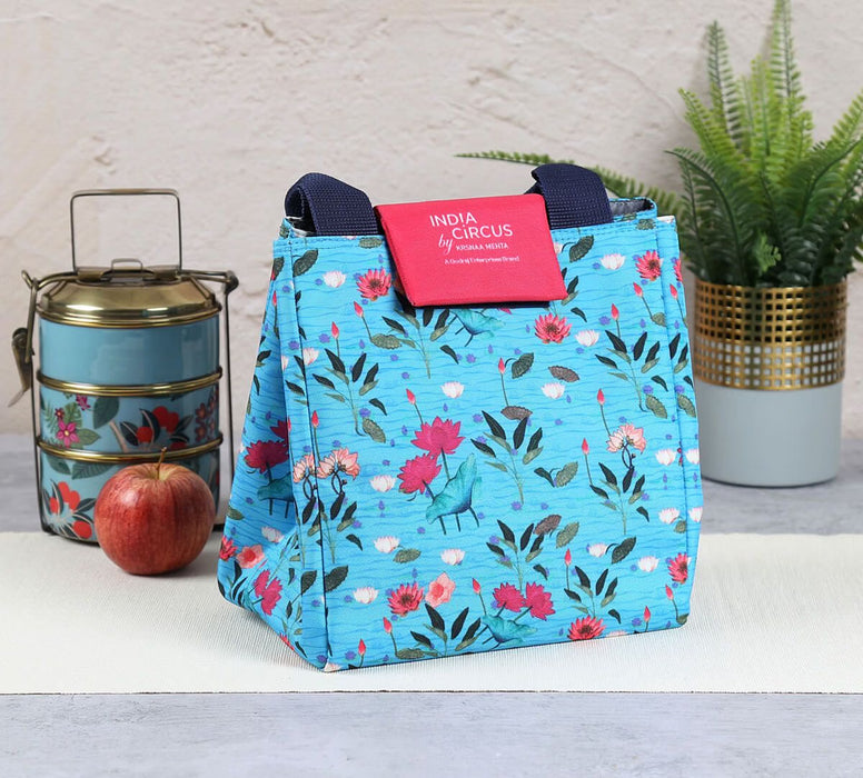 India Circus Blossomy Mosaic Lunch Bag – Stylish & Durable Everyday Carry