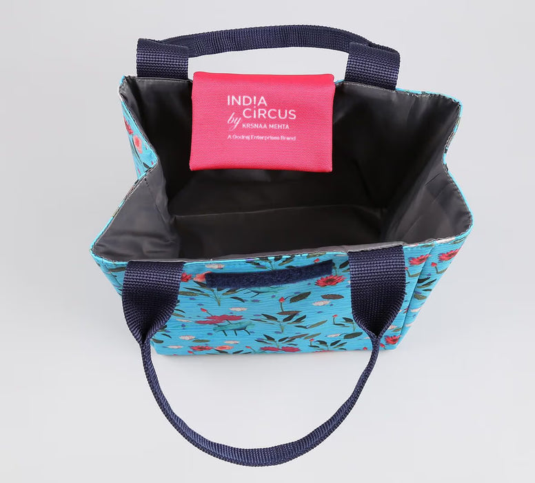 India Circus Blossomy Mosaic Lunch Bag – Stylish & Durable Everyday Carry