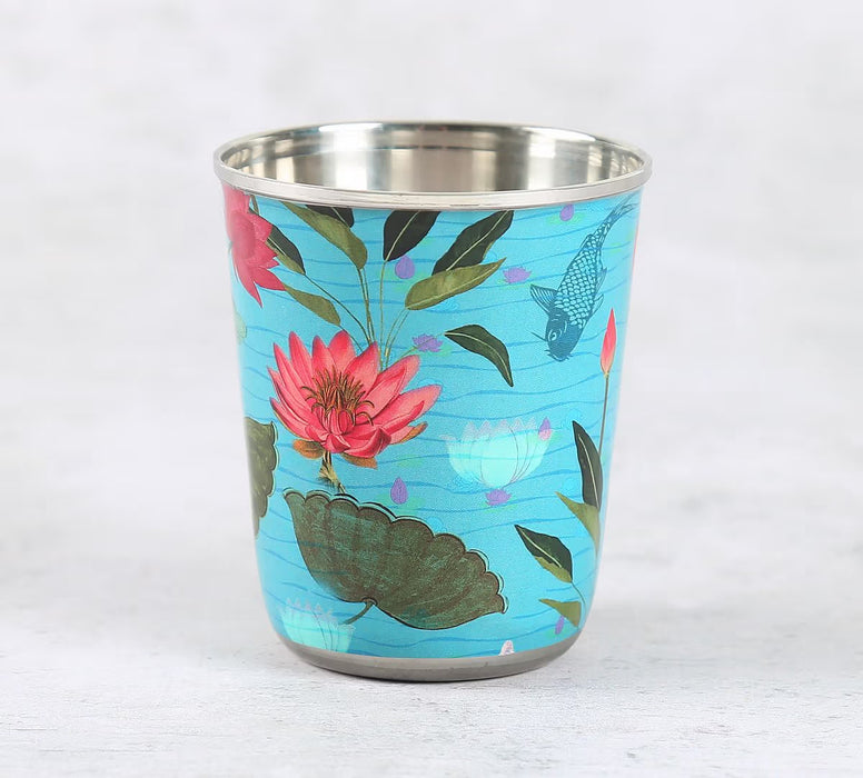 India Circus – Blossomy Mosaic Small Steel Tumbler Set of 2