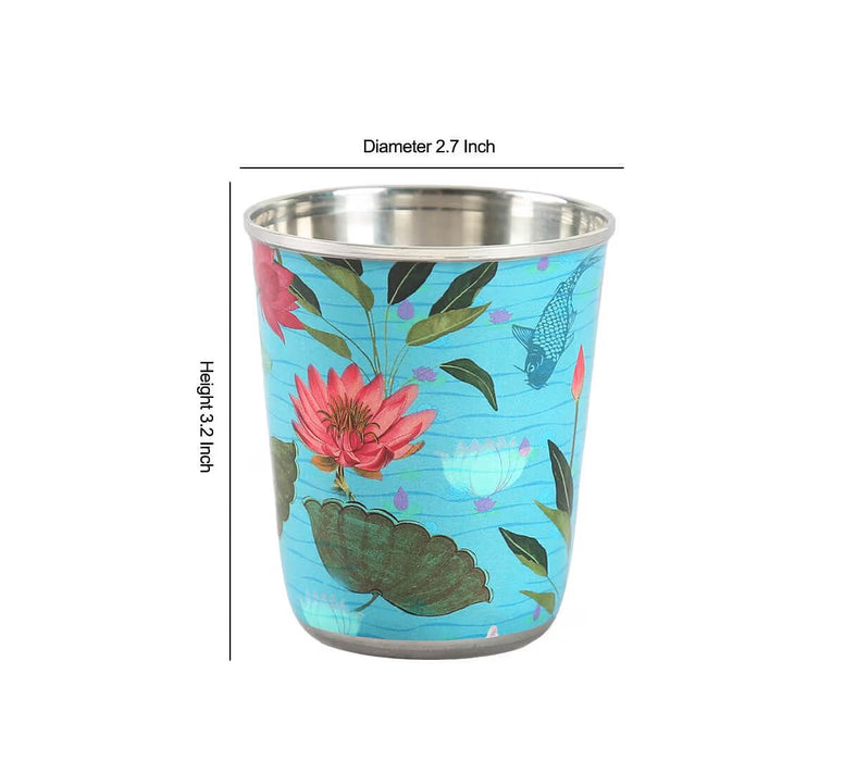 India Circus – Blossomy Mosaic Small Steel Tumbler Set of 2