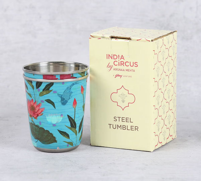 India Circus – Blossomy Mosaic Small Steel Tumbler Set of 2
